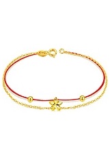 very nice gold cherry blossoms teens bracelet